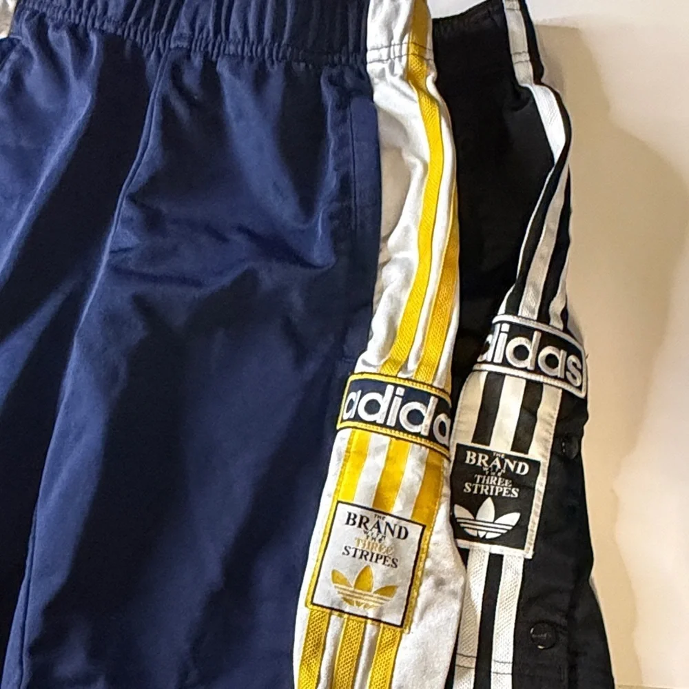 Adidas Tear Away Navy, Black/White, and Black/Red Shorts Bundle | EUC | Sz M